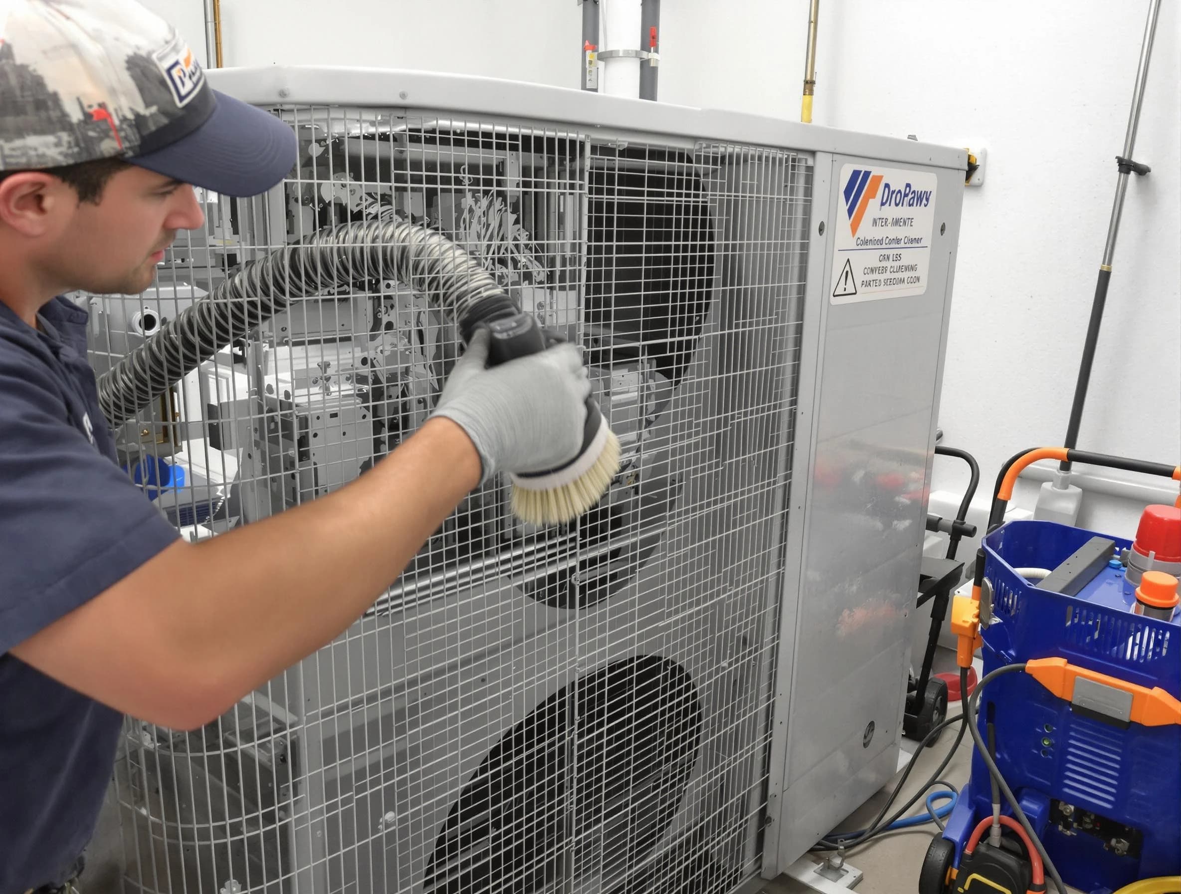 Nolensville Air Duct Cleaning specialist performing precision AC coil cleaning for improved system performance in Nolensville