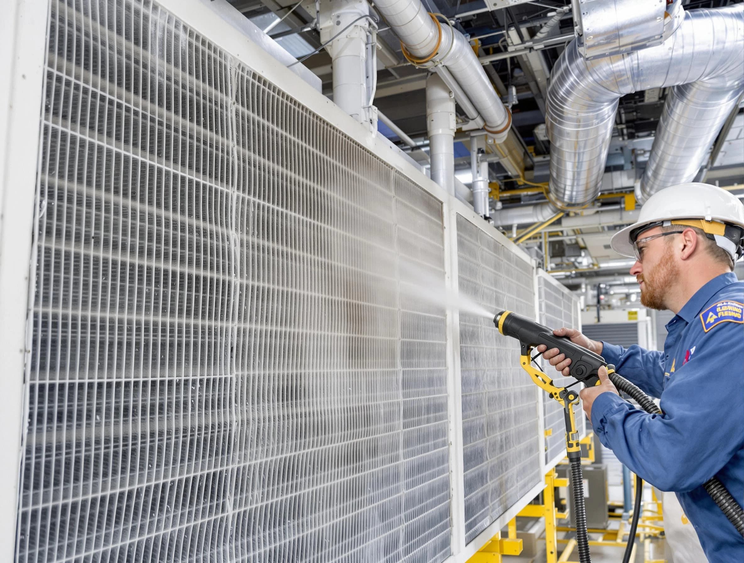 Professional commercial coil cleaning by Nolensville Air Duct Cleaning in Nolensville