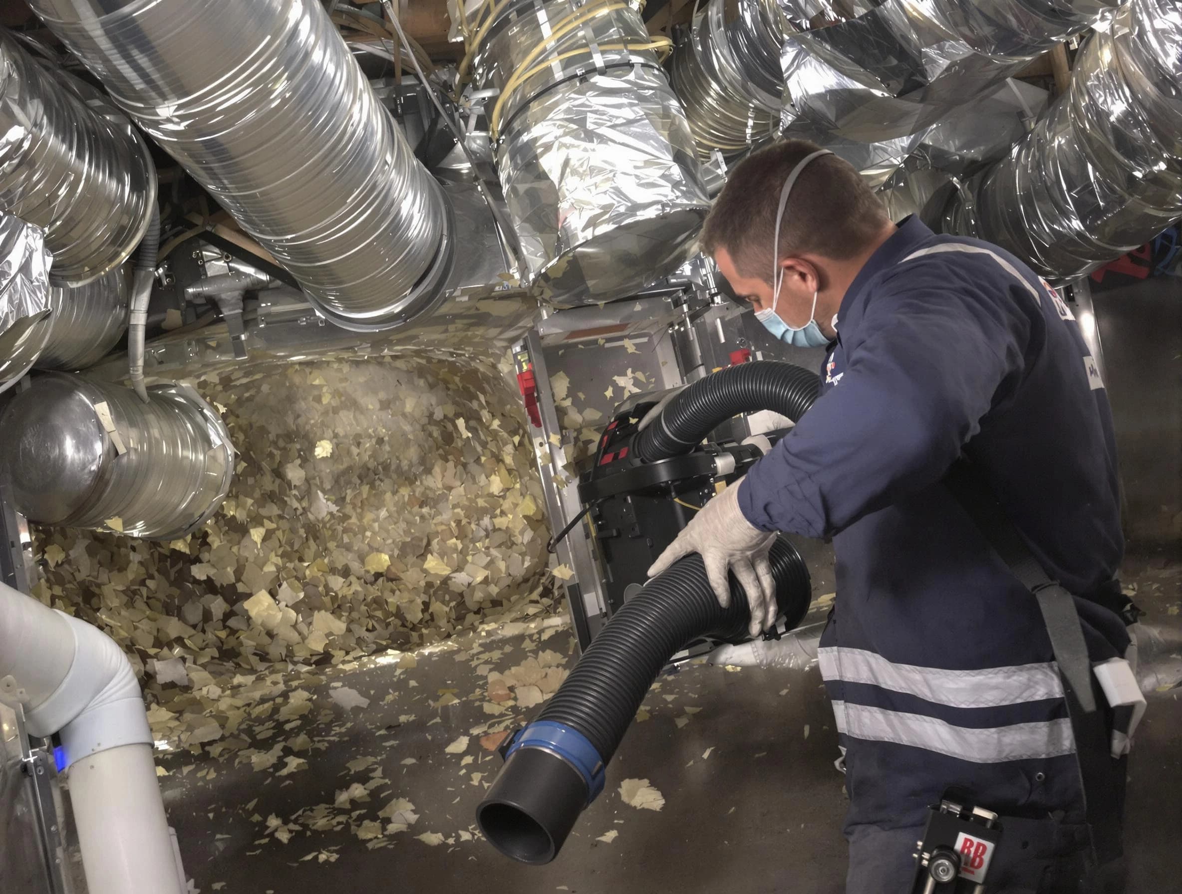 Nolensville Air Duct Cleaning specialist operating negative pressure cleaning equipment for thorough duct maintenance in Nolensville