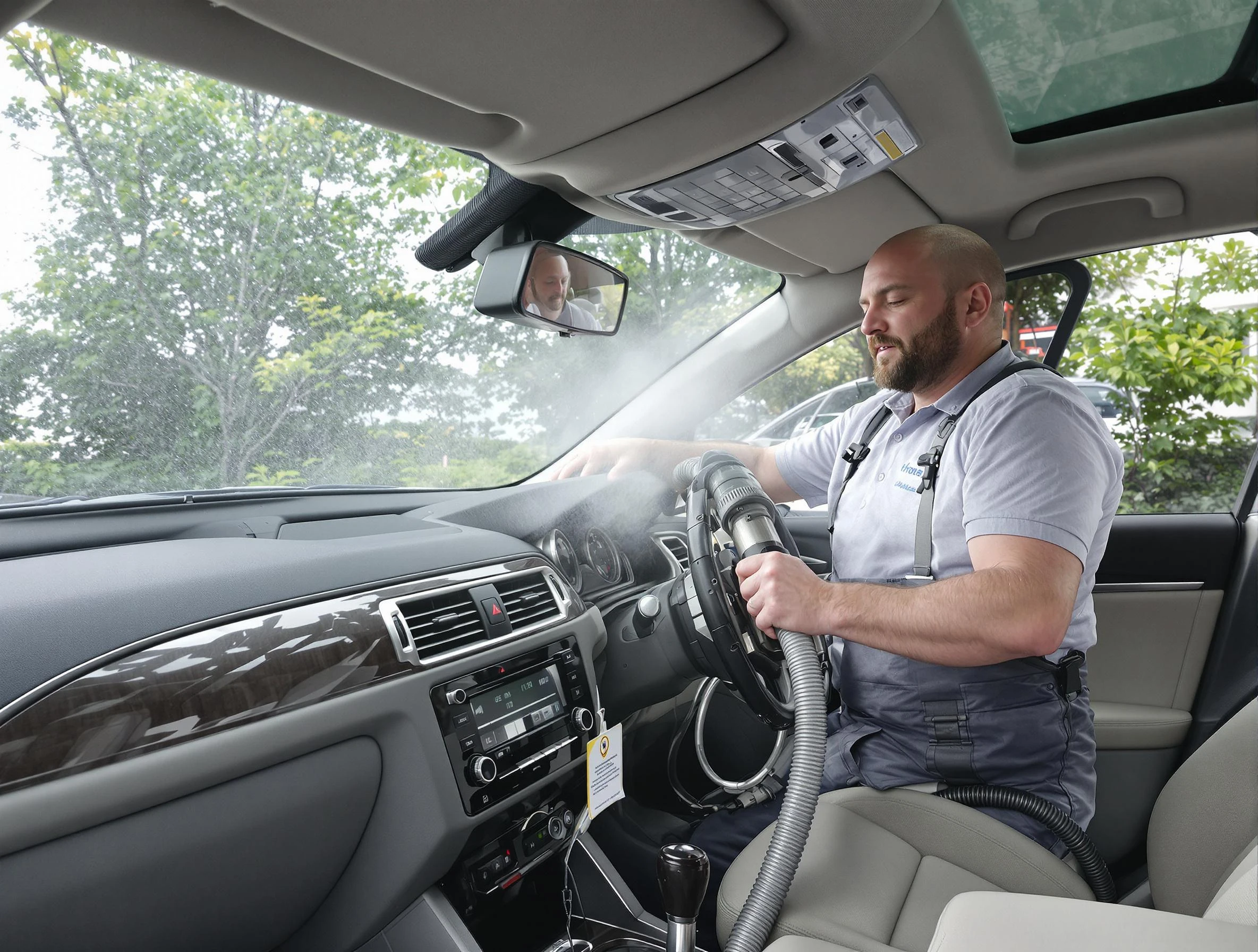 Nolensville Air Duct Cleaning specialist performing professional car duct cleaning in Nolensville